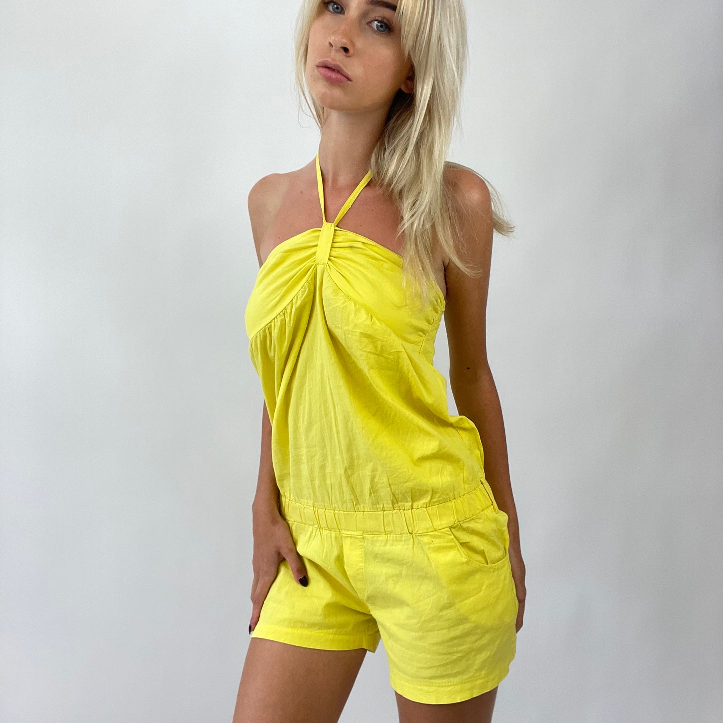 MISS REMASS DROP | small yellow playsuit