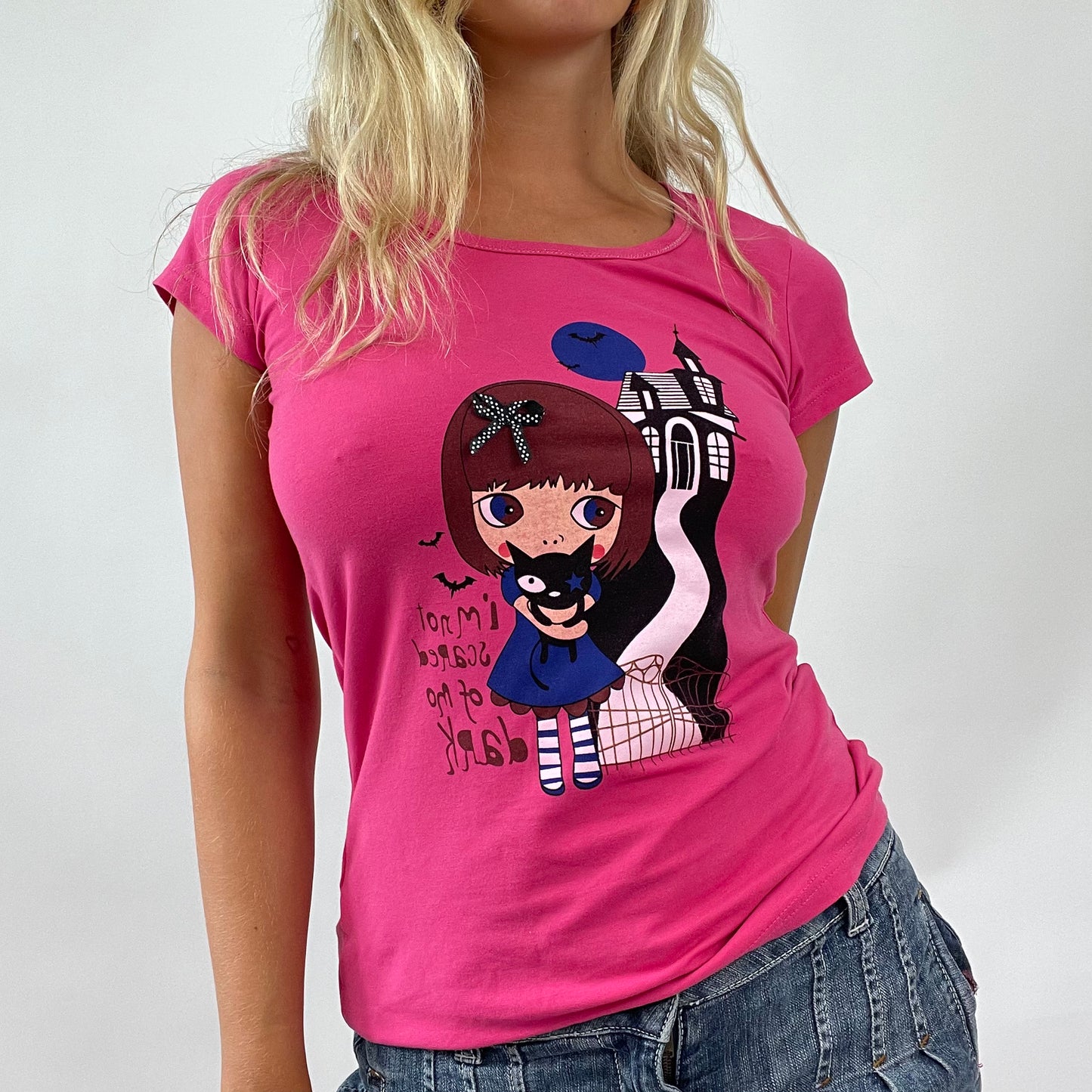 BARBIE DROP - college barbie | small pink graphic t-shirt