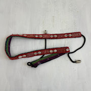 🐚 red skinny shell belt