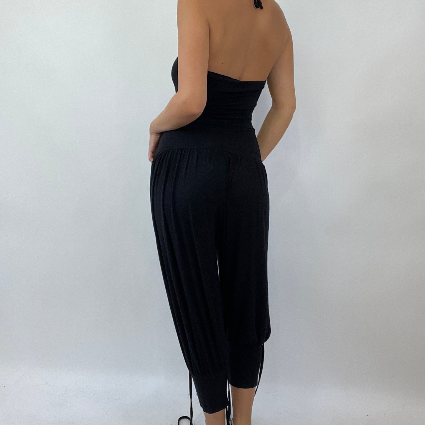 💚 💻 MISS REMASS DROP | small black flowy jumpsuit with oversized buckle