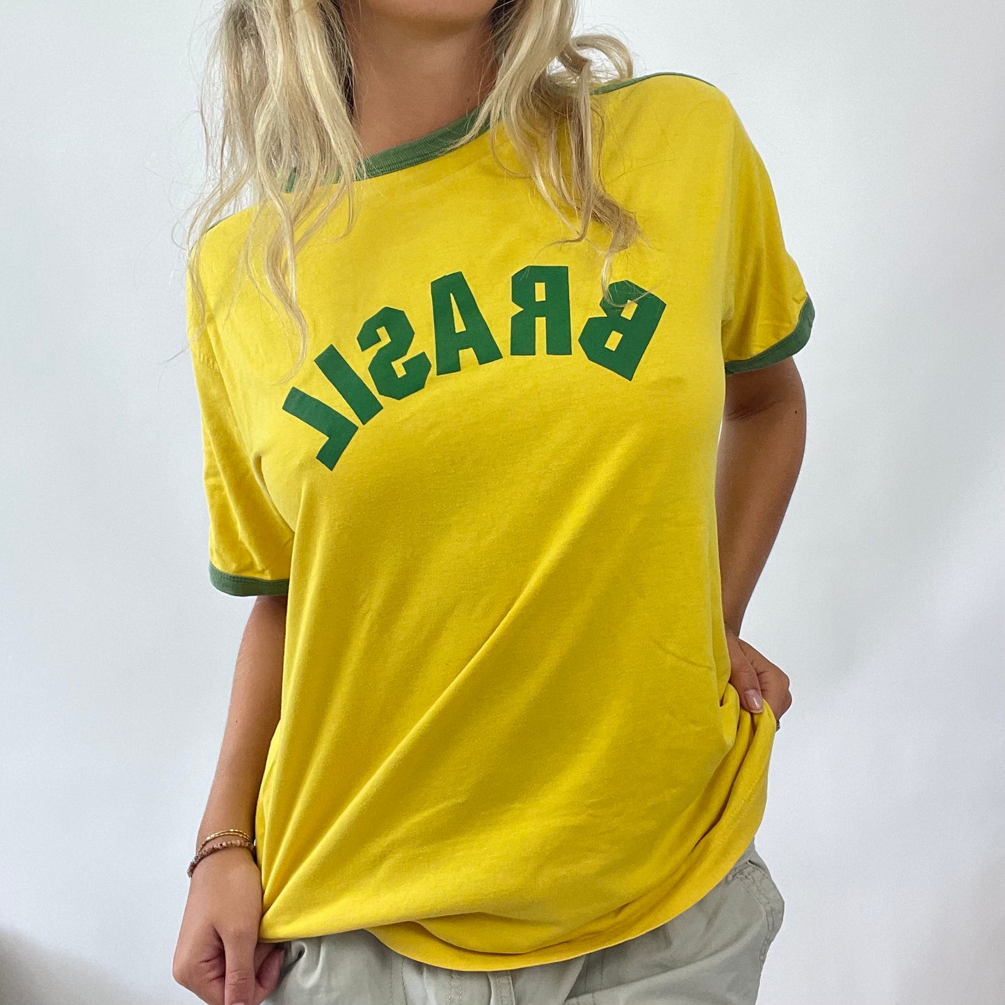 💻 BARBIE DROP - sporty barbie | large yellow brasil top football tshirt