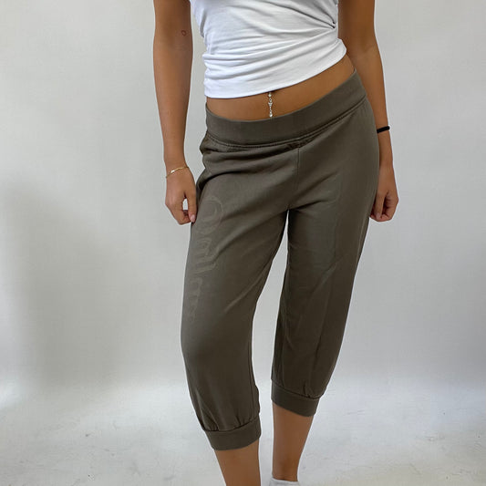 💚 MANHATTAN GIRL DROP | small khaki stretchy graphic joggers