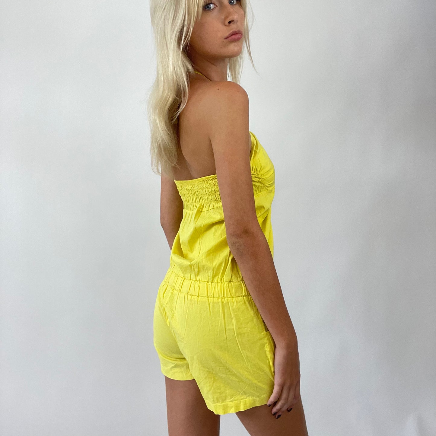 MISS REMASS DROP | small yellow playsuit