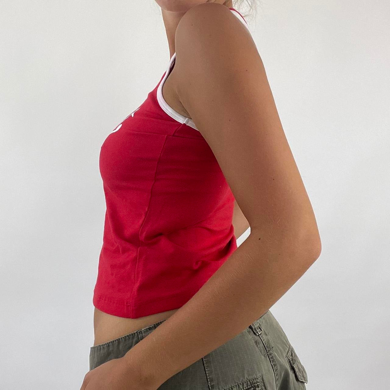 ‼️von dutch red and white vest top