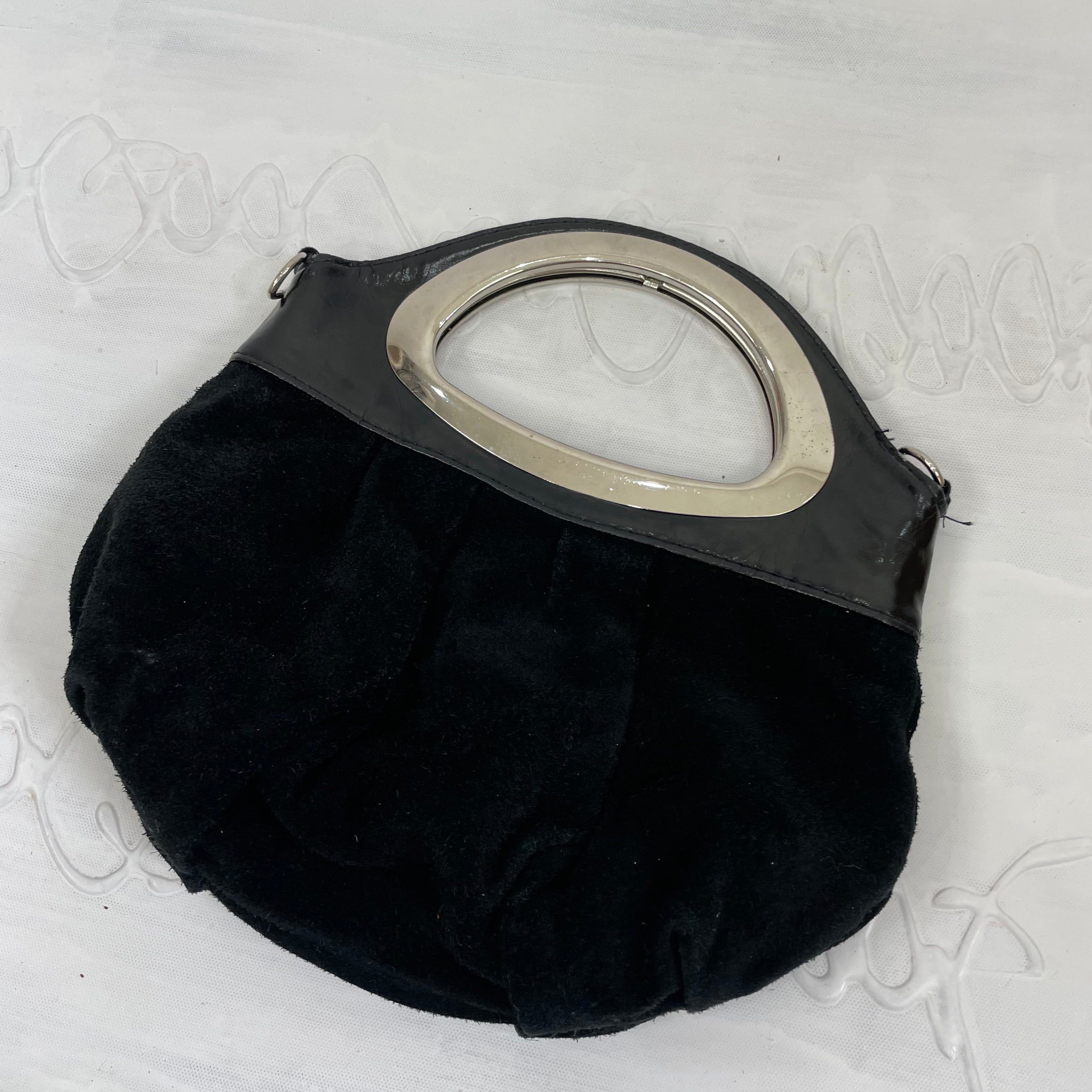Black purse clearance with silver hardware