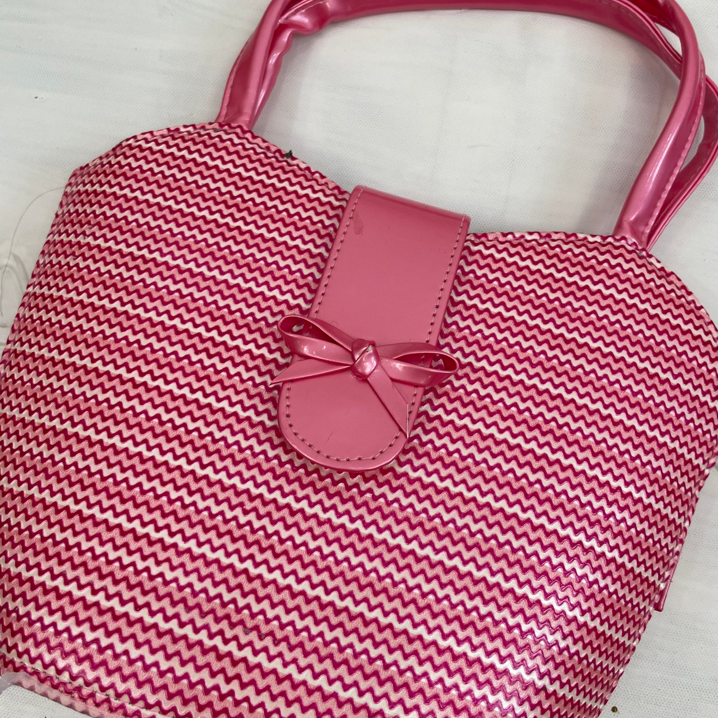 💚 BARBIE DROP - college barbie | pink patterned bag with bow