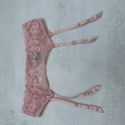 DAINTY DROP | tirantes de encaje rosa - pequeño