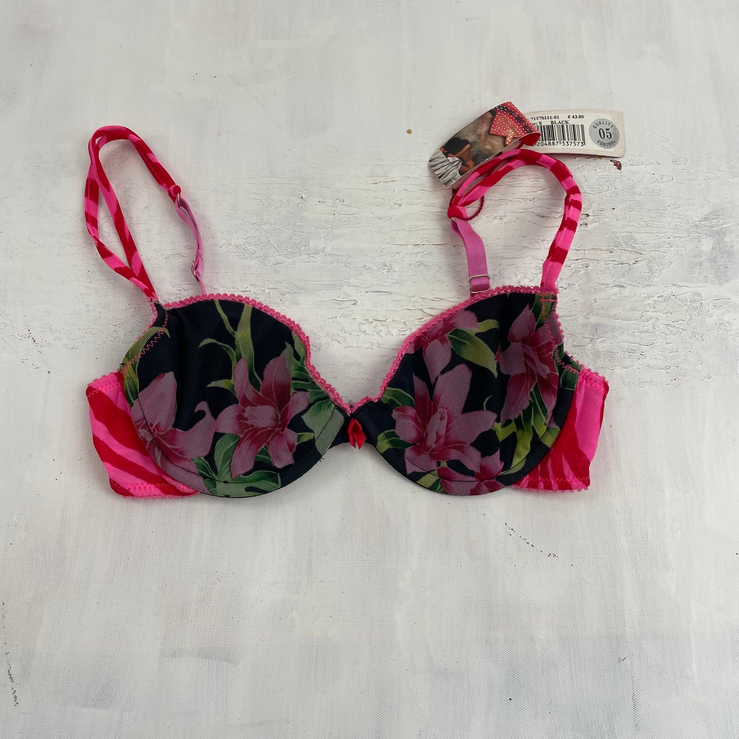 DROP 3 | floral underwired bra - small