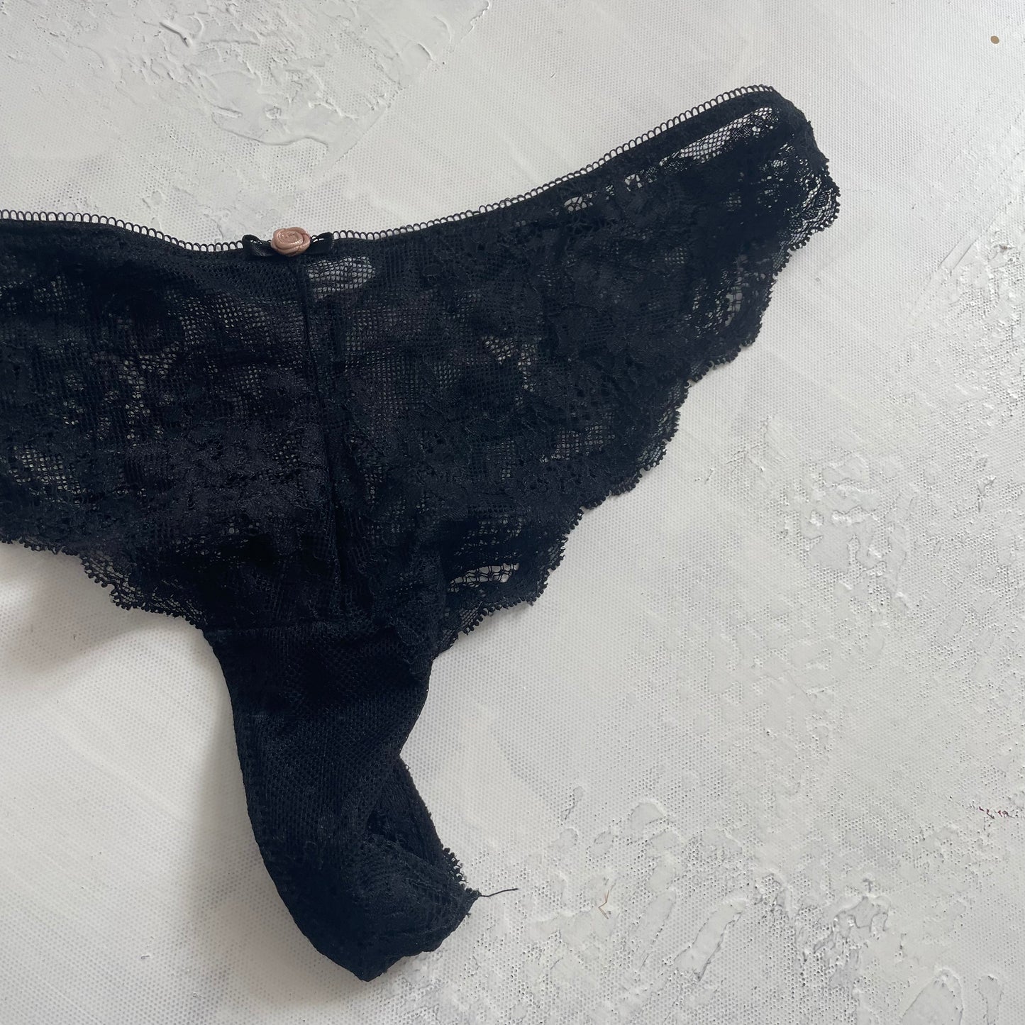 GRUNGE FAIRYCORE DROP  black lace bra - small – remass