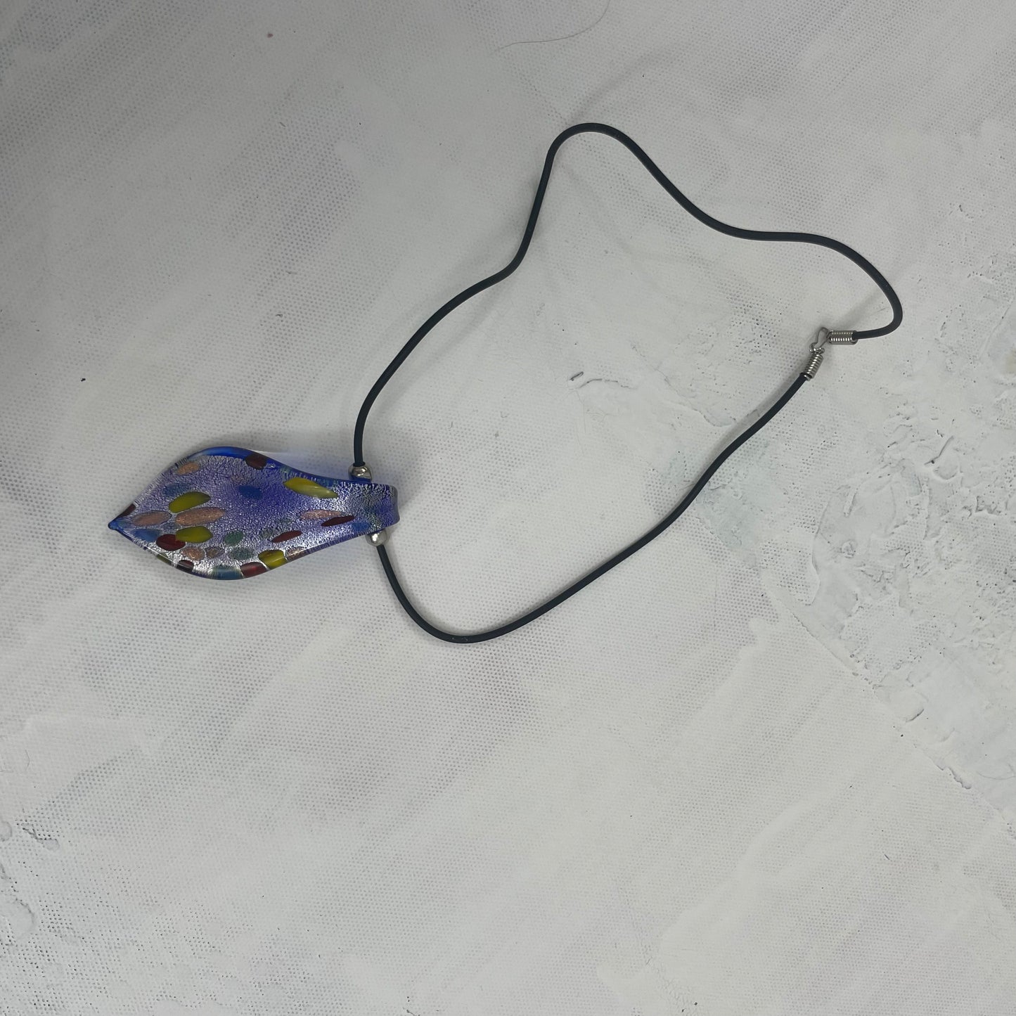 MERMAID CORE DROP | blue/purple pendant necklace