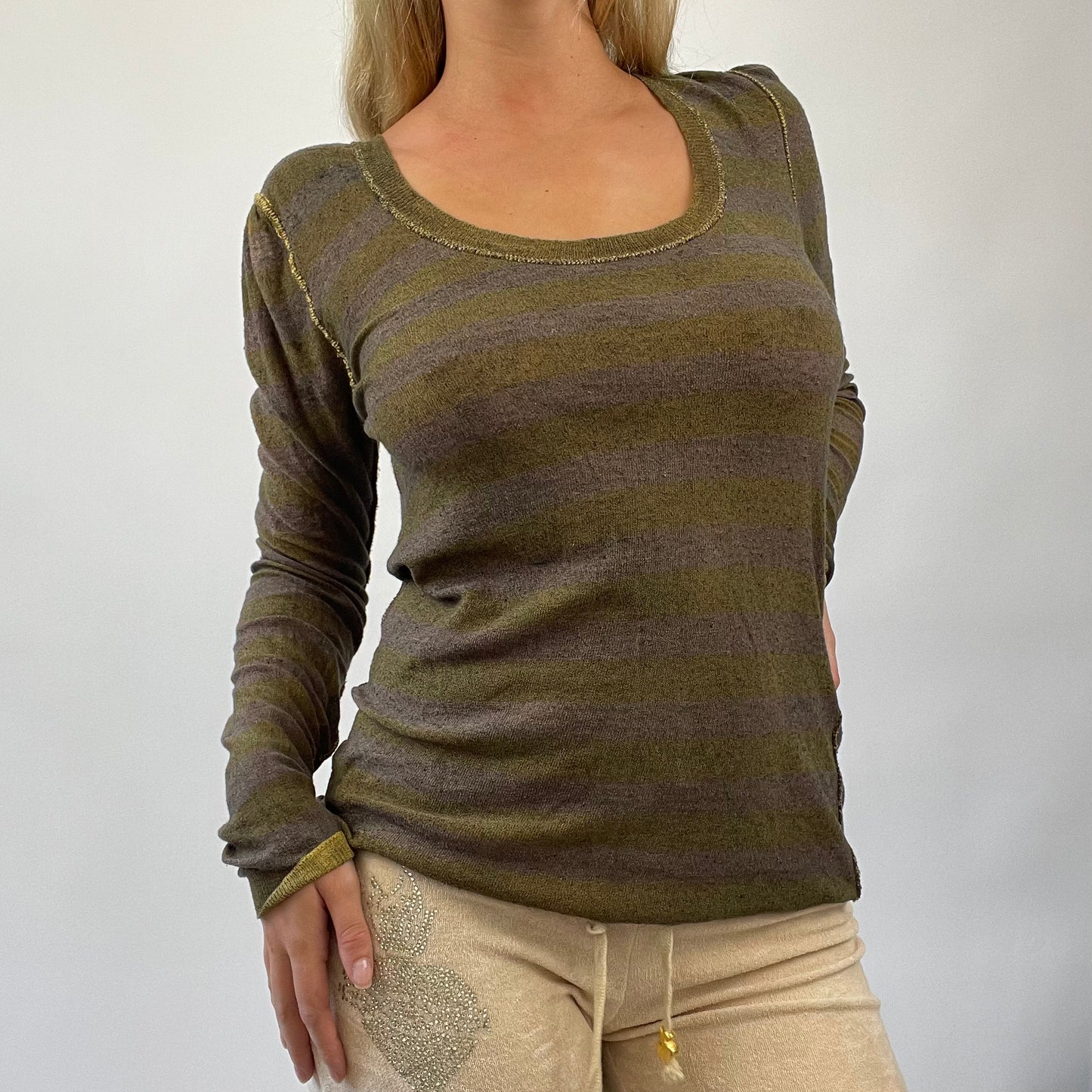 💚 💻 MISS REMASS DROP | small miss sixty stripy graphic jumper