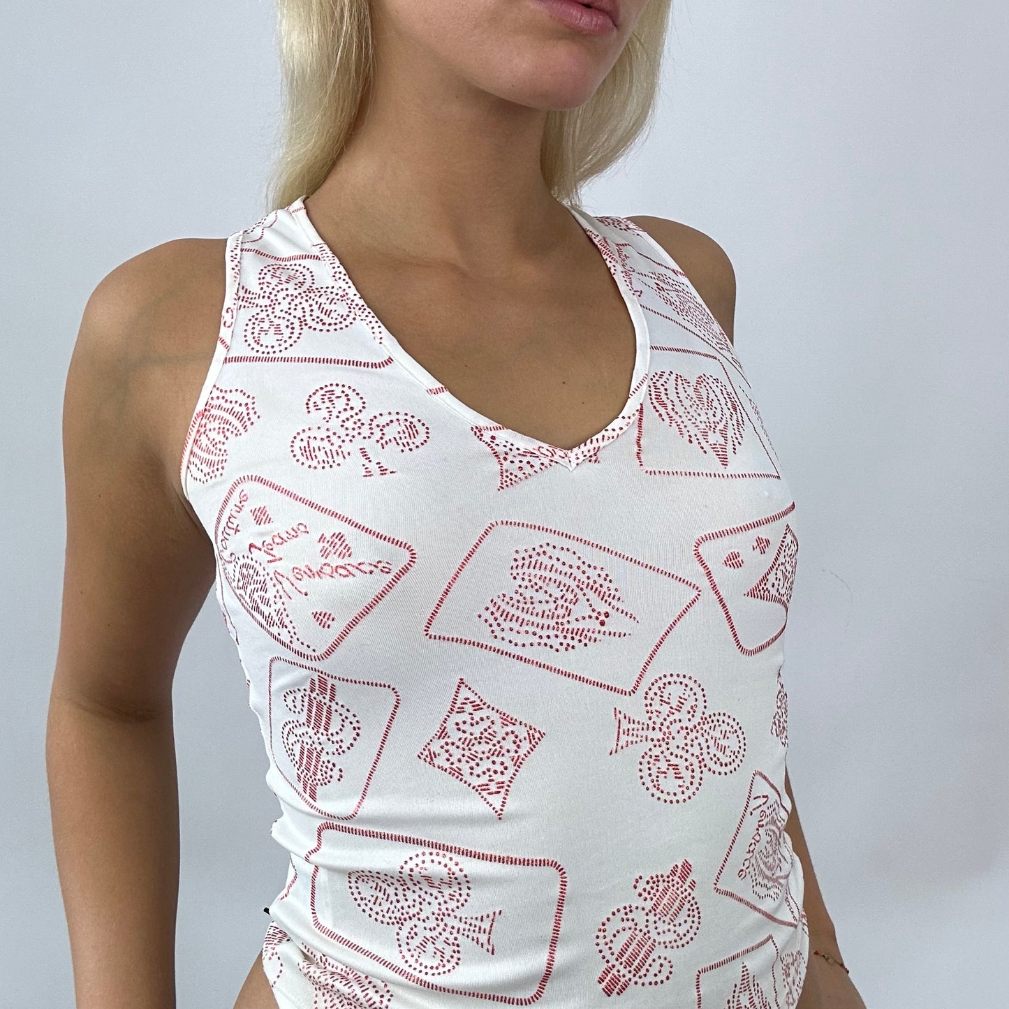 BARBIE DROP - classic barbie | xs white versace vest with graphic