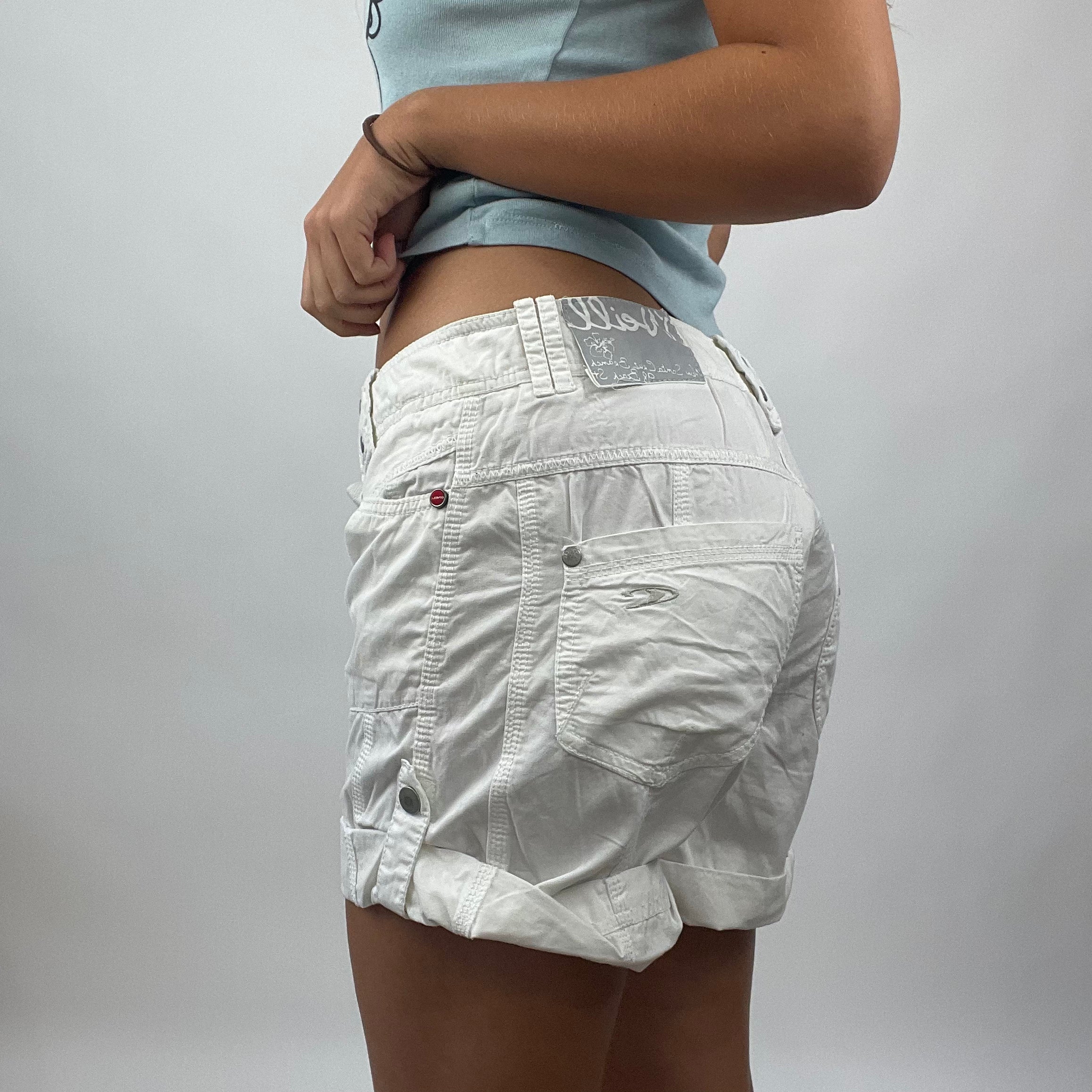 Womens white sales drawstring shorts