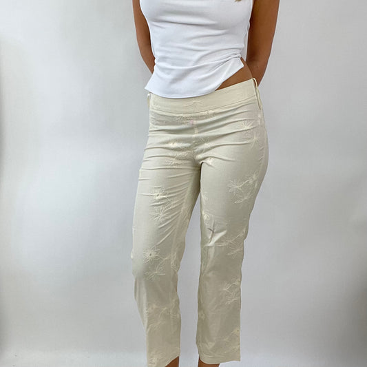💚 MERMAID CORE DROP | small cream embroidered trousers