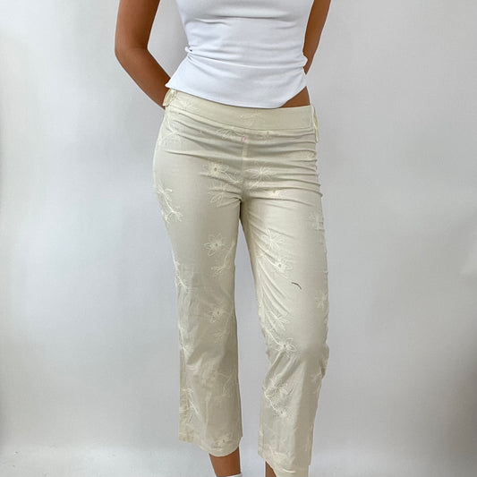 💚 MERMAID CORE DROP | small cream embroidered trousers