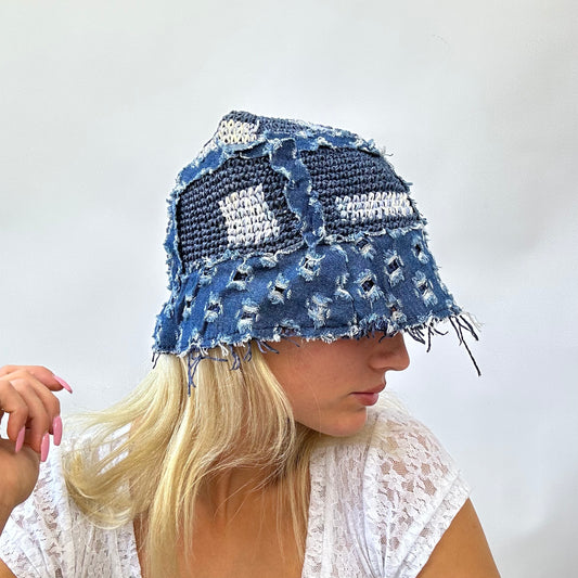 #2 BARBIE DROP - double denim barbie | material: denim · prenda: gorro de pescador