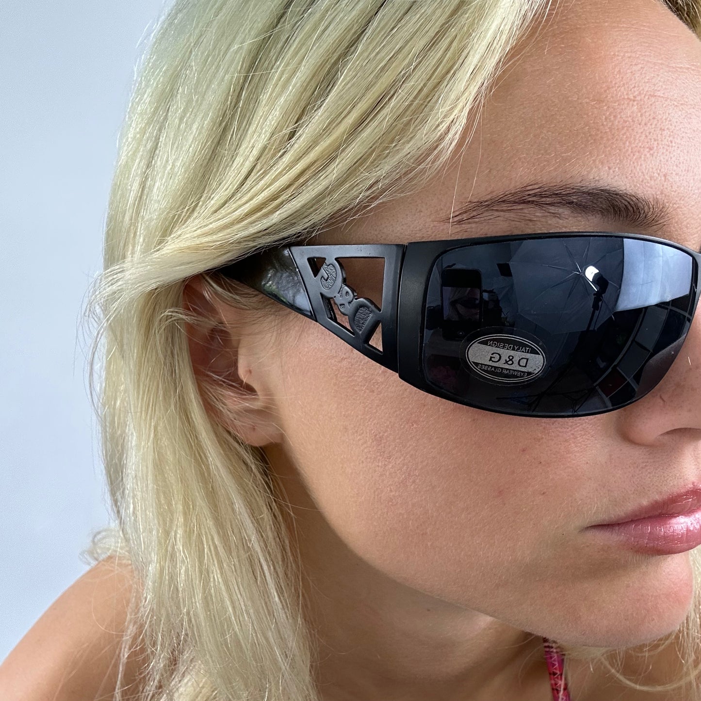 matte black dolce & gabbana style sunglasses