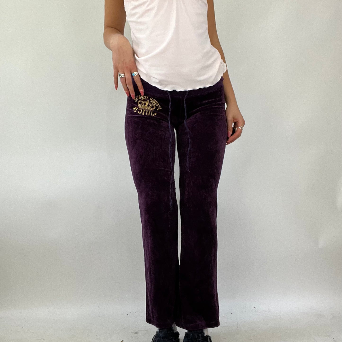 FESTIVAL DROP | purple juicy couture velour joggers - small
