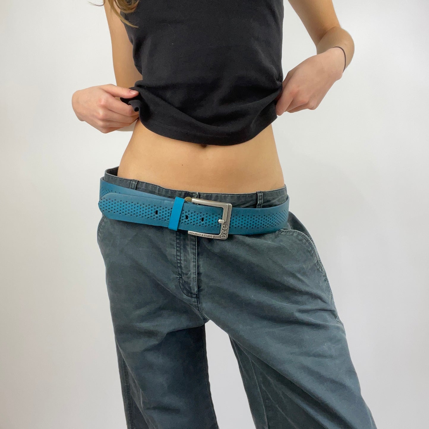 BLOKECORE DROP | blue dolce&gabanna belt