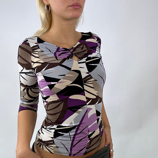 💚 💻 BARBIE DROP - flower power barbie | small purple graphic long sleeved top