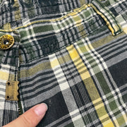 💚 EUROPEAN SUMMER DROP | S码 黄色 / 绿色 格纹 短裤