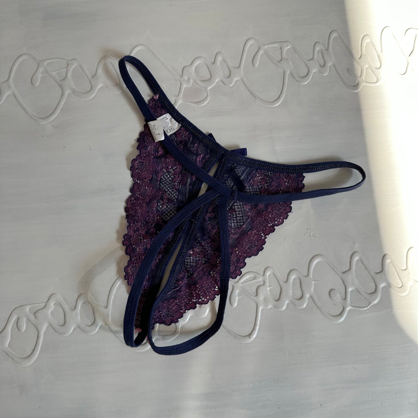 DAINTY DROP | purple and pink knickers - small
