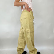 💚 FESTIVAL DROP | large beige cargo trousers