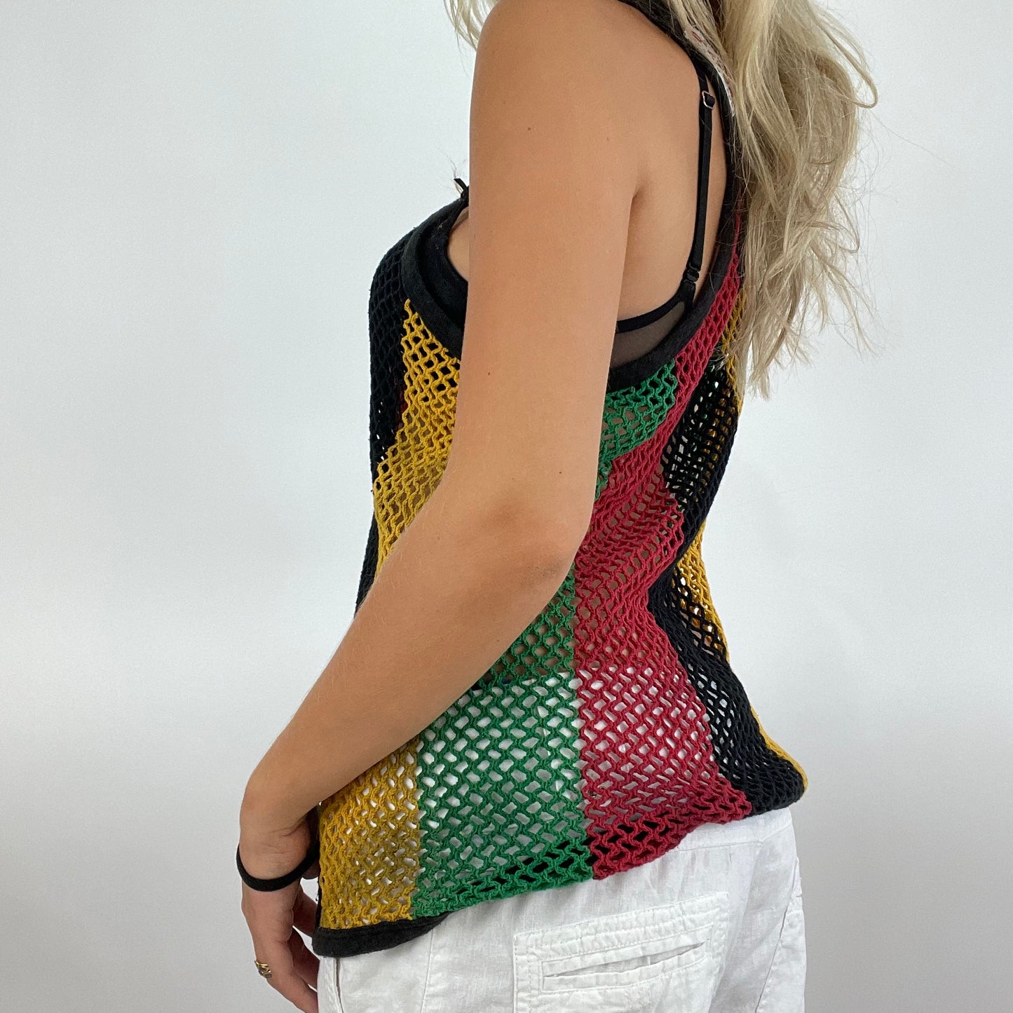 💚 💻 MODEL OFF DUTY DROP | small colourful crochet top