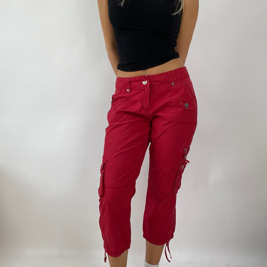 💚 DROP 5 | small yessica red 3/4 length trousers