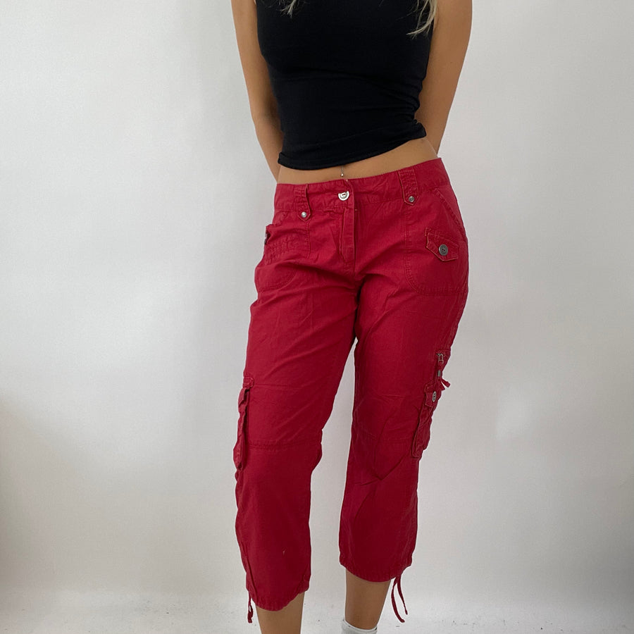 💚 DROP 5 | small yessica red 3/4 length trousers