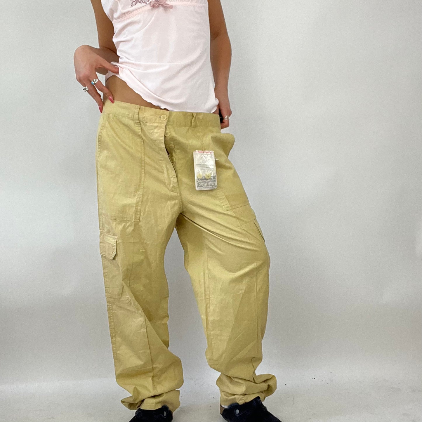 💚 FESTIVAL DROP | large beige cargo trousers