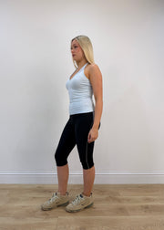 extra small light blue halterneck top
