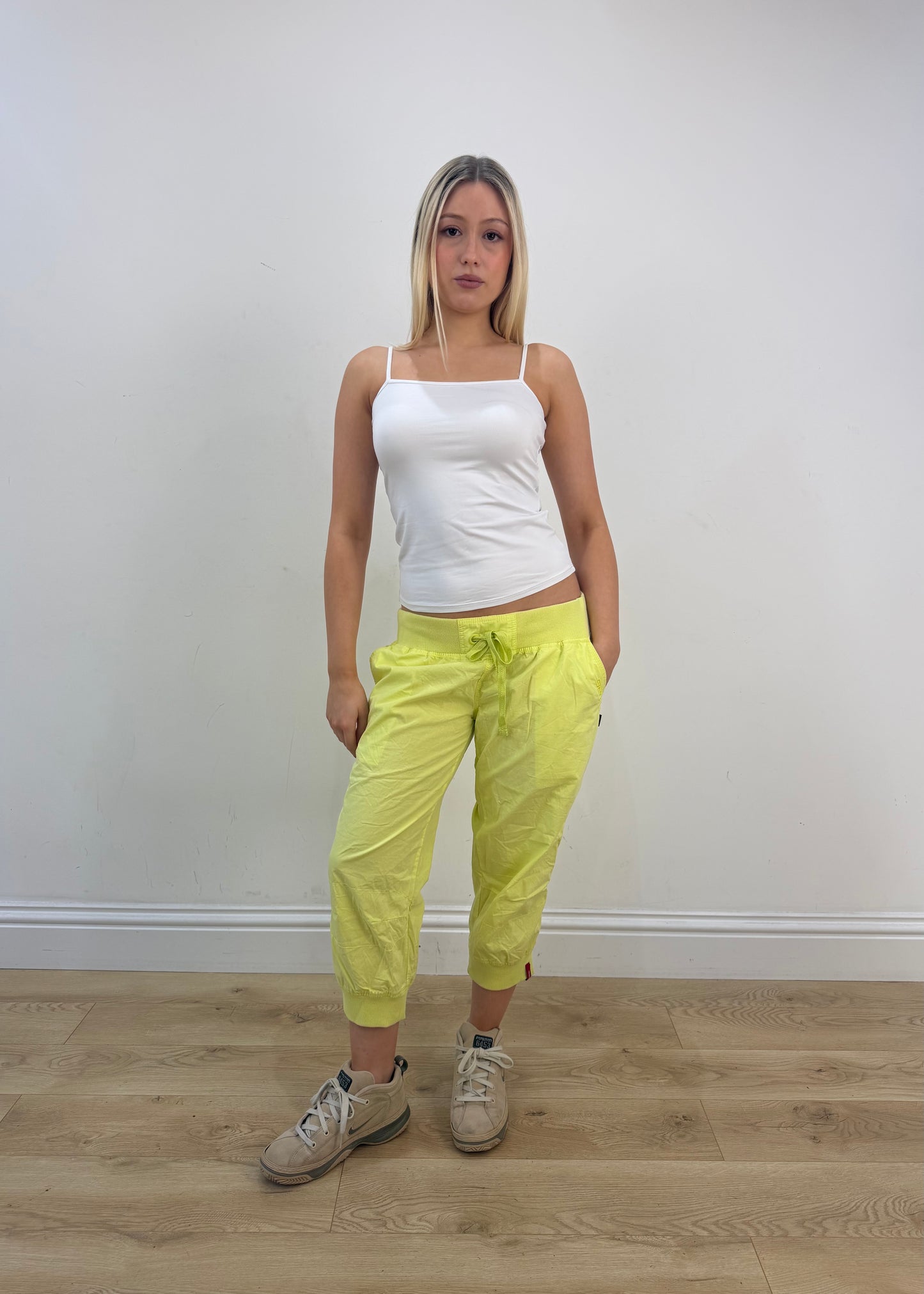 extra small lime green towelling sweatpants