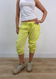extra small lime green towelling sweatpants