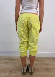 extra small lime green towelling sweatpants