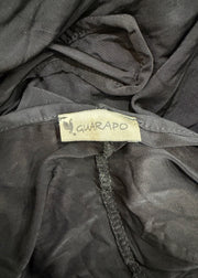 medium black long sleeve bolero cardigan care label