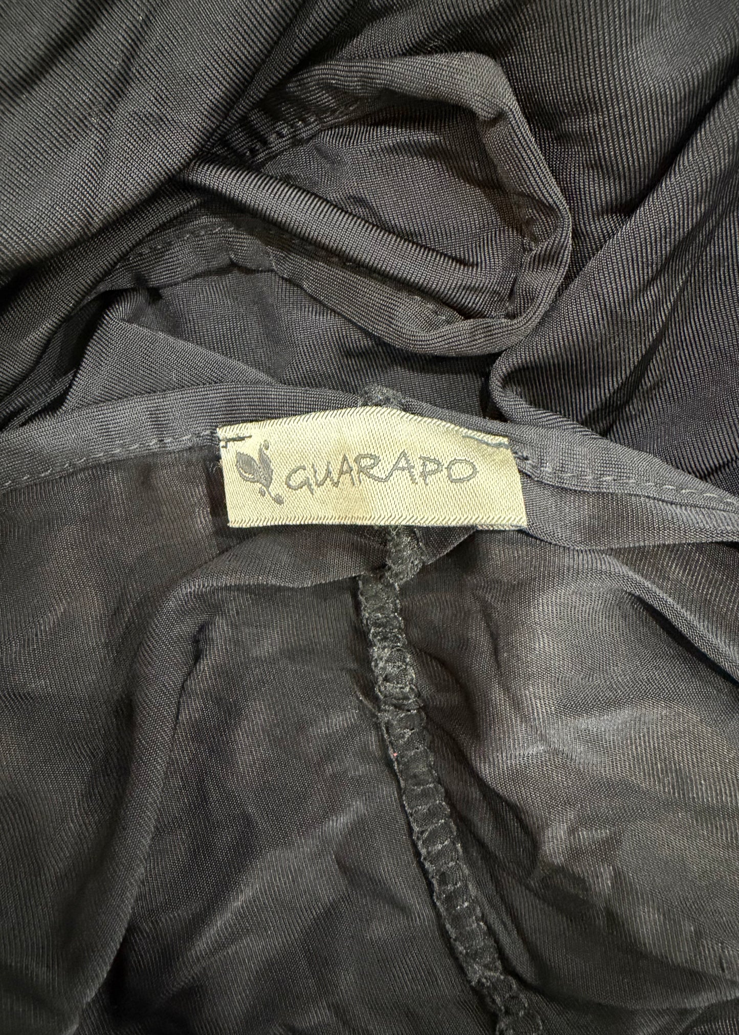 medium black long sleeve bolero cardigan care label