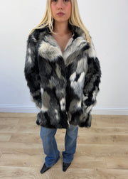 medium grey mixed faux fur jacket 2