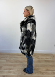 medium grey mixed faux fur jacket 5