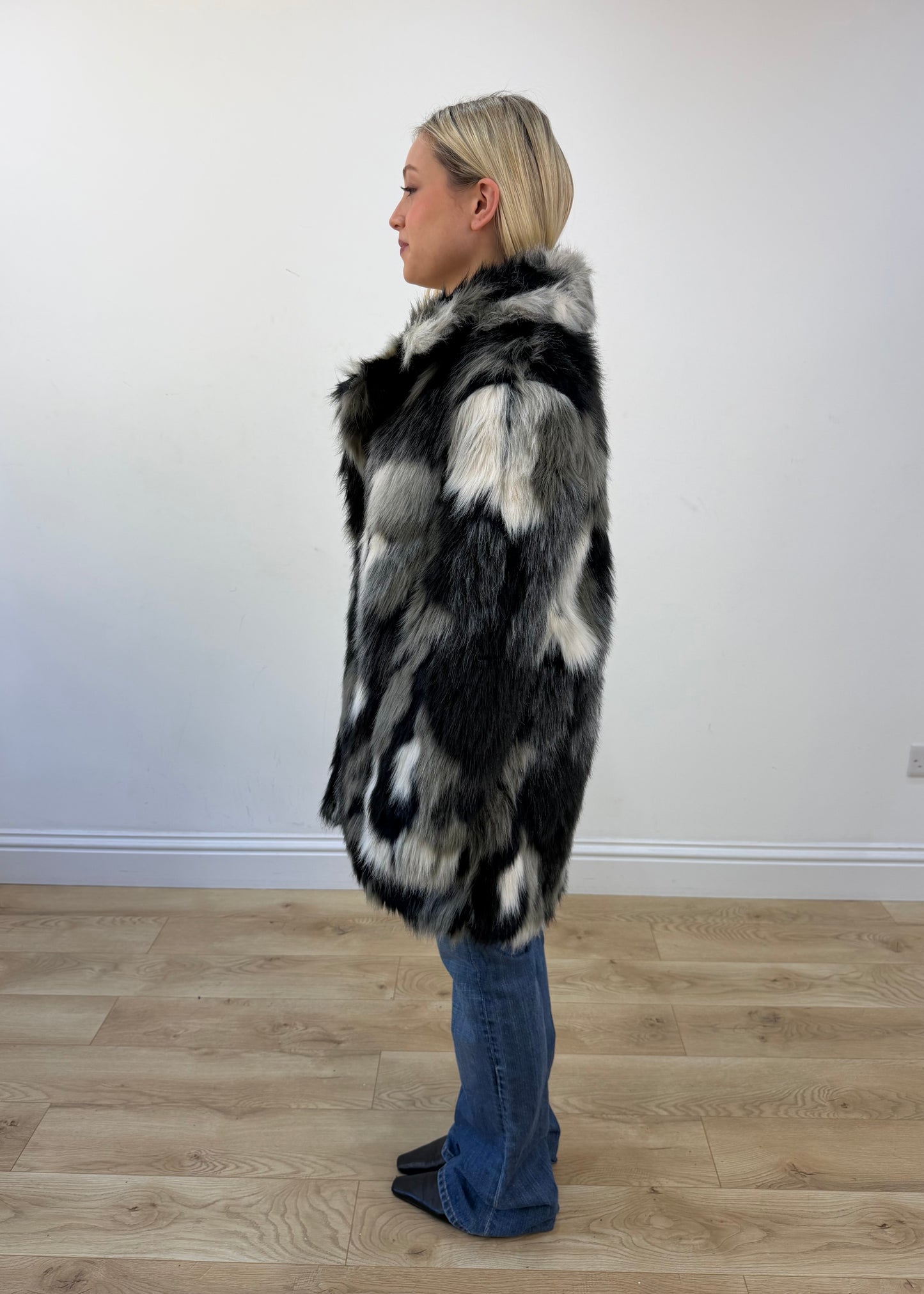 medium grey mixed faux fur jacket 5
