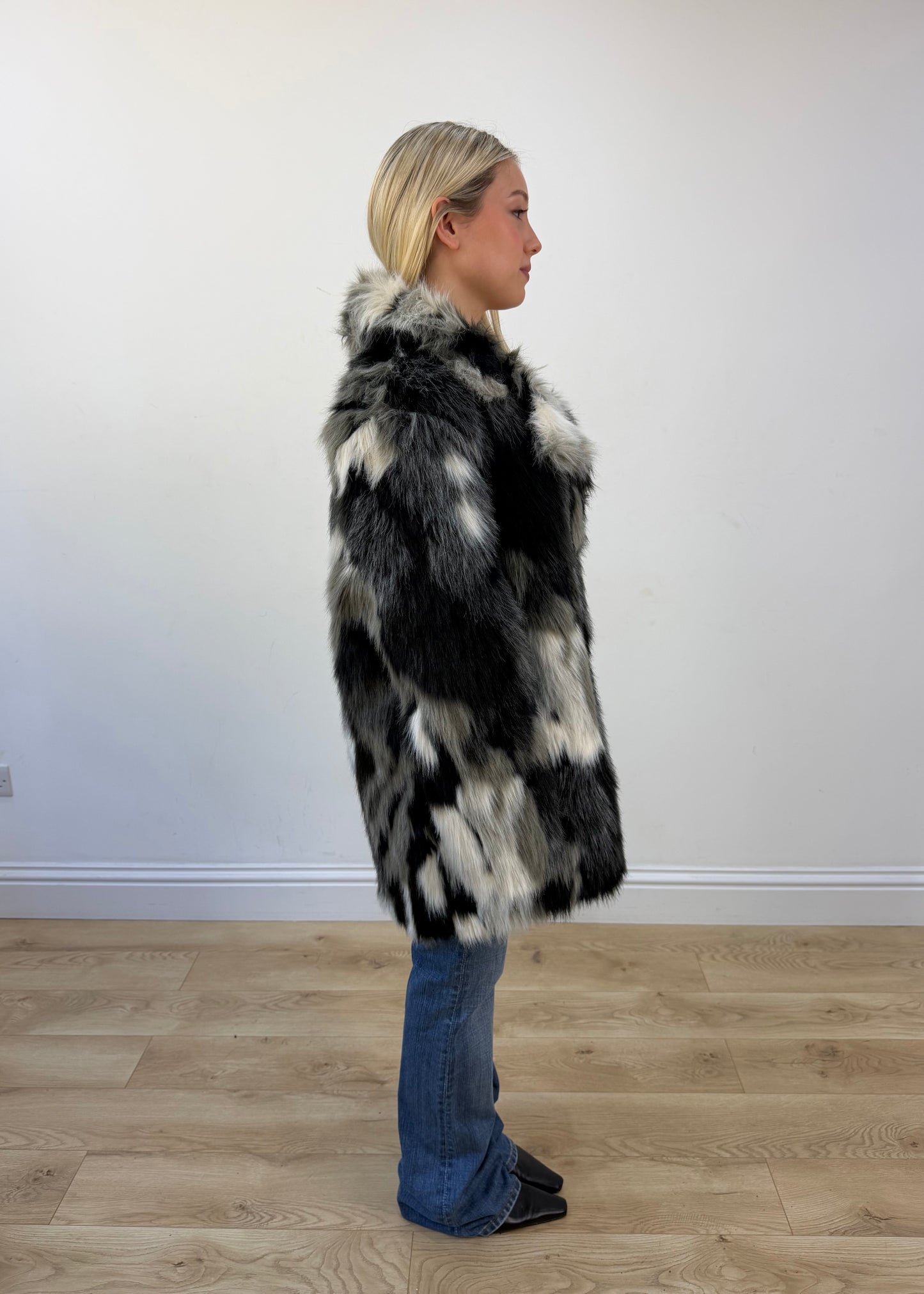 medium grey mixed faux fur jacket 6