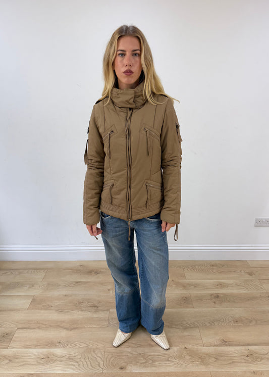 medium tan lee cooper utility jacket image 1