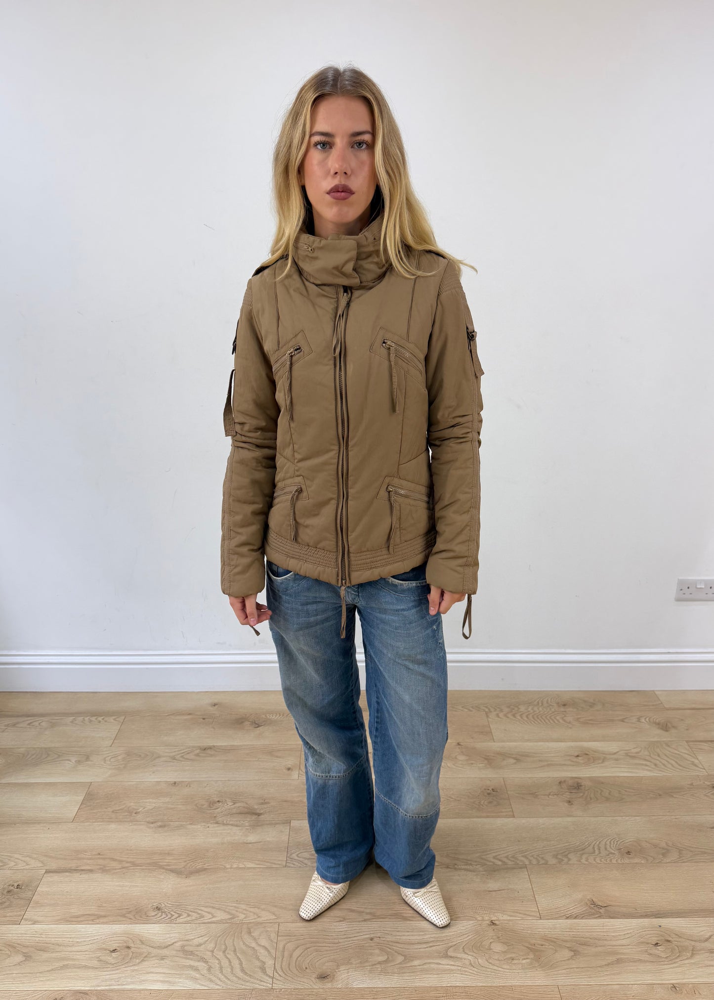 medium tan lee cooper utility jacket image 1