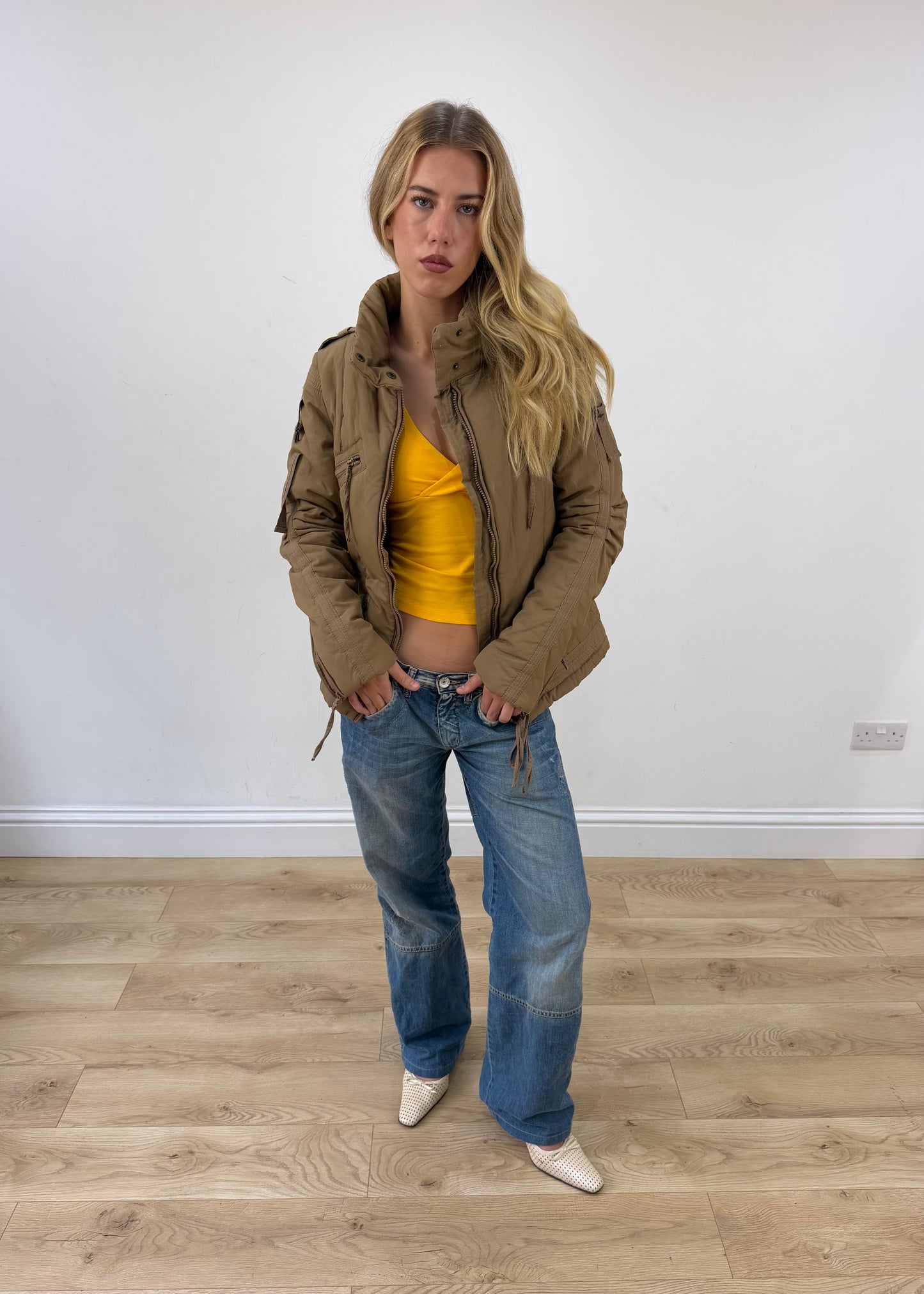 medium tan lee cooper utility jacket image 7