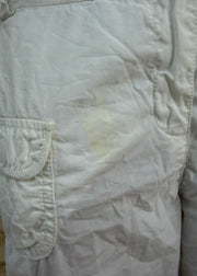 medium white Yessica cargo trousers pocket detail