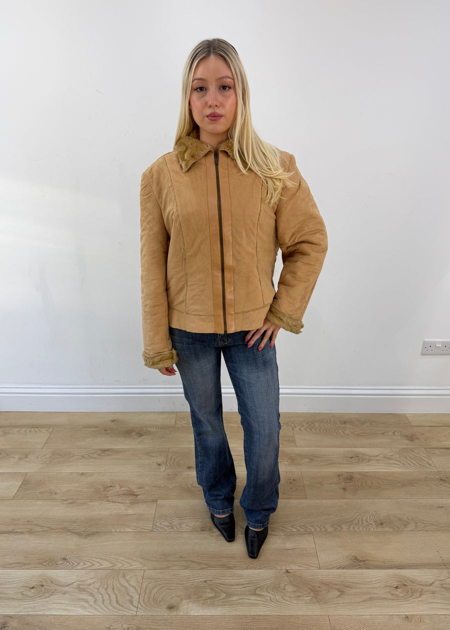 medium tan short jacket 1