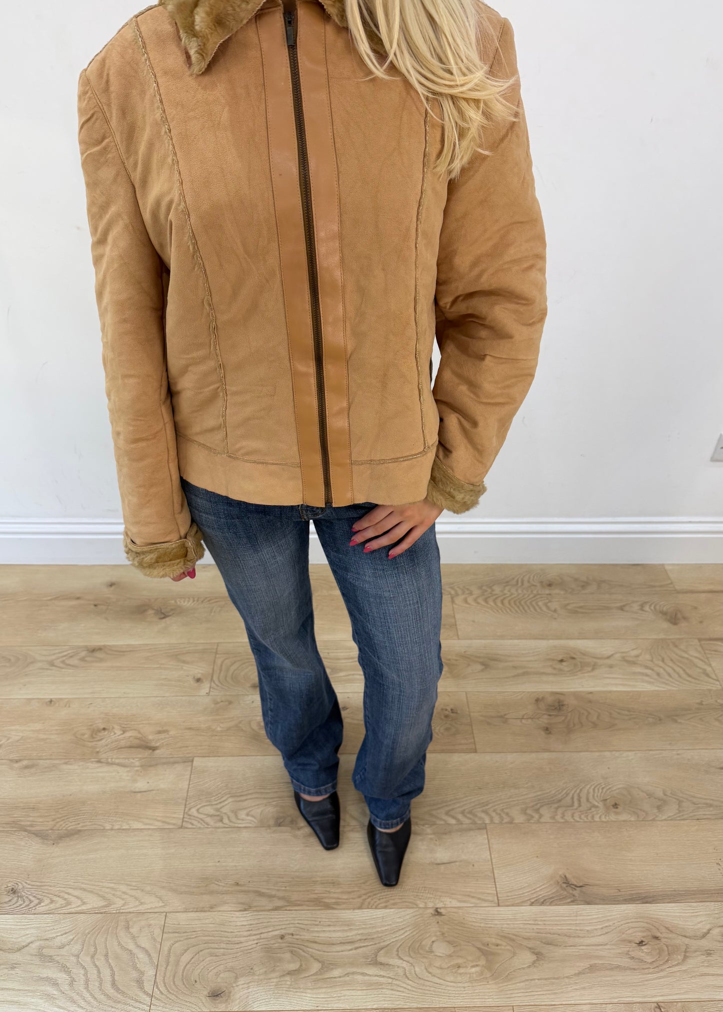 medium tan short jacket 2