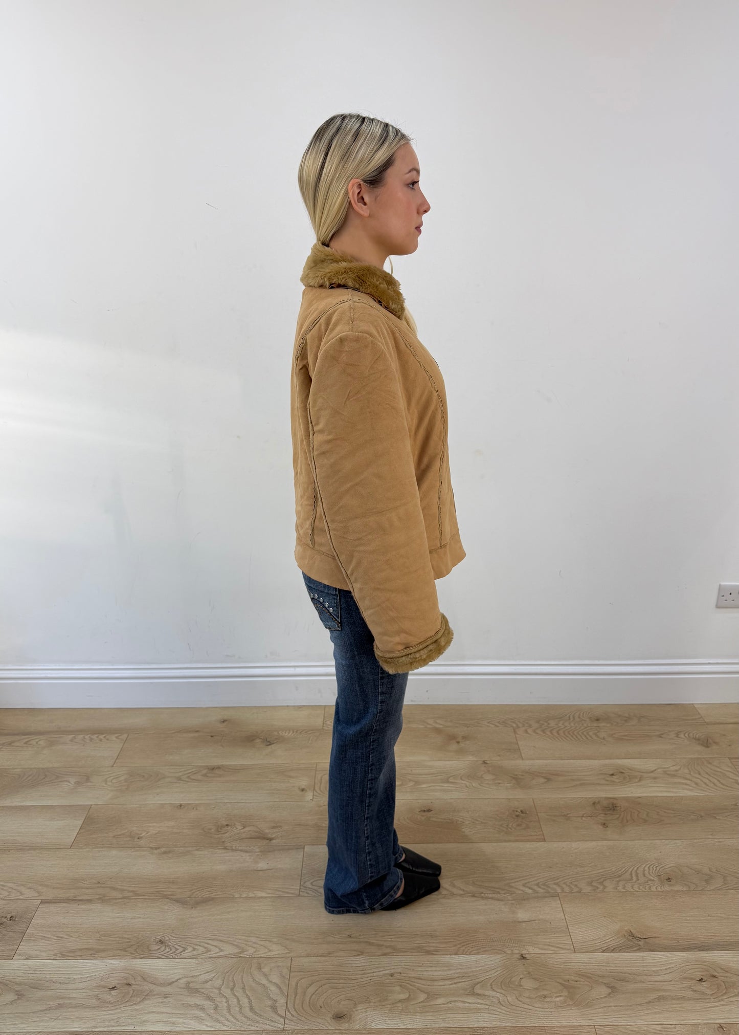 medium tan short jacket 6