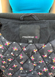 extra small black fishbone fitted gilet 8