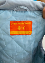 small multicolour fishbone padded gilet with a chevron design 8